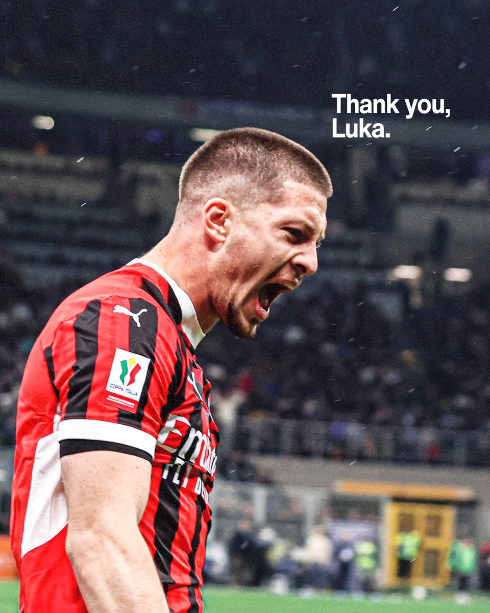官方：AC米兰前锋卢卡·约维奇合同到期离队